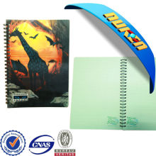 Cubierta personalizada 3D Notebook Lenticular